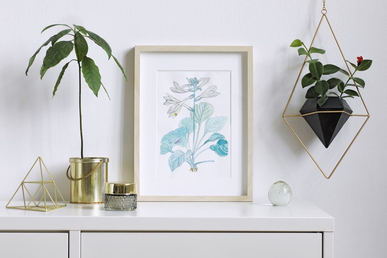 vase métallique décoration